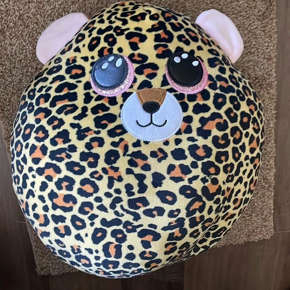Ty Squish-A-Boos Plush LIVVIE the Leopard 14”
